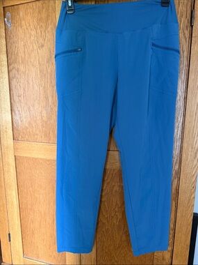 RBX Women's Sky-Blue Active Zip Pocket Trousers